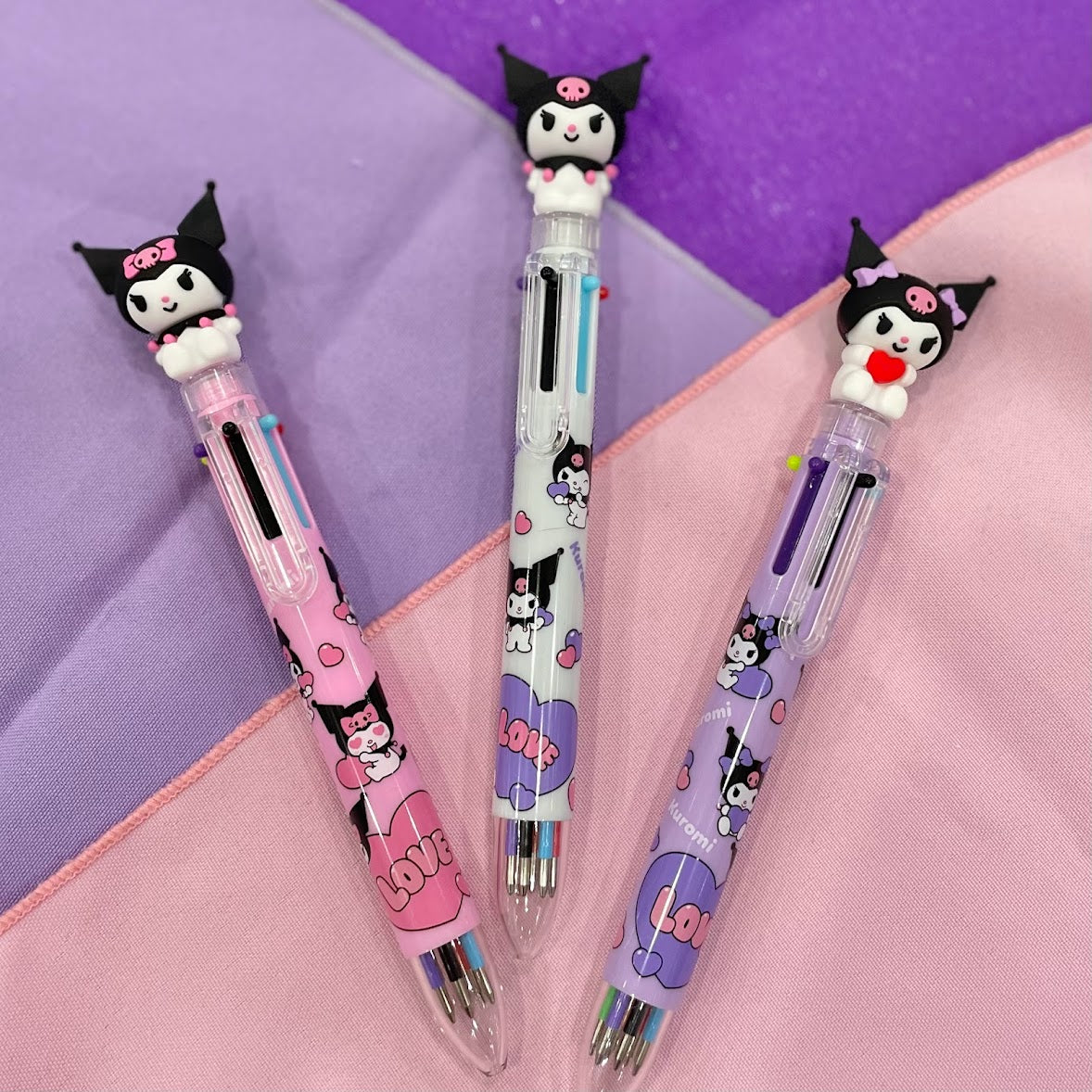 Kuromi 6-Color Ballpoint Pen
