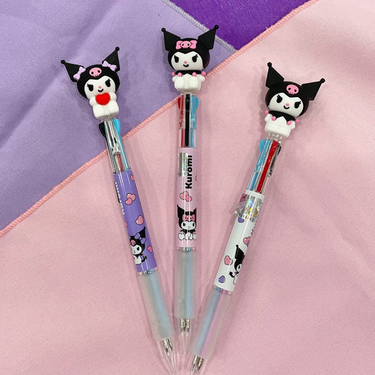 Kuromi Figure 3 Color Ballpoint Pen