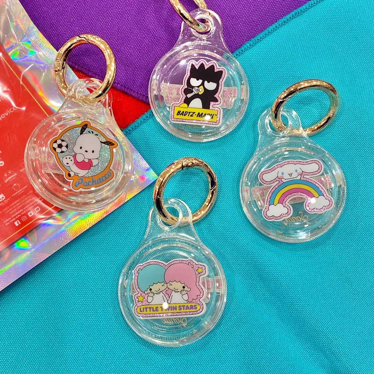 Sonix x Hello Kitty & Friends "Sticker" Airtag Covers 4-Pack