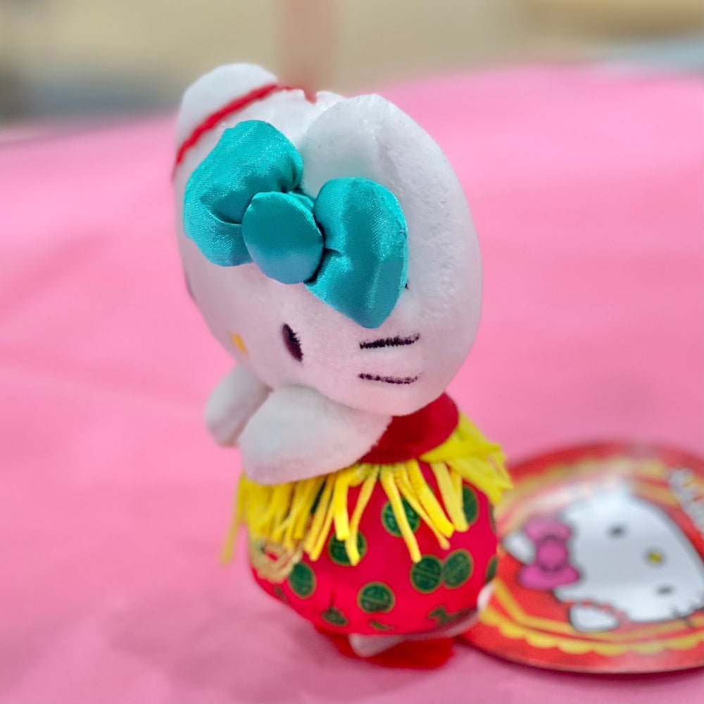 Hello Kitty "Chinese New Year" Mascot Ornament (Teal Bow)