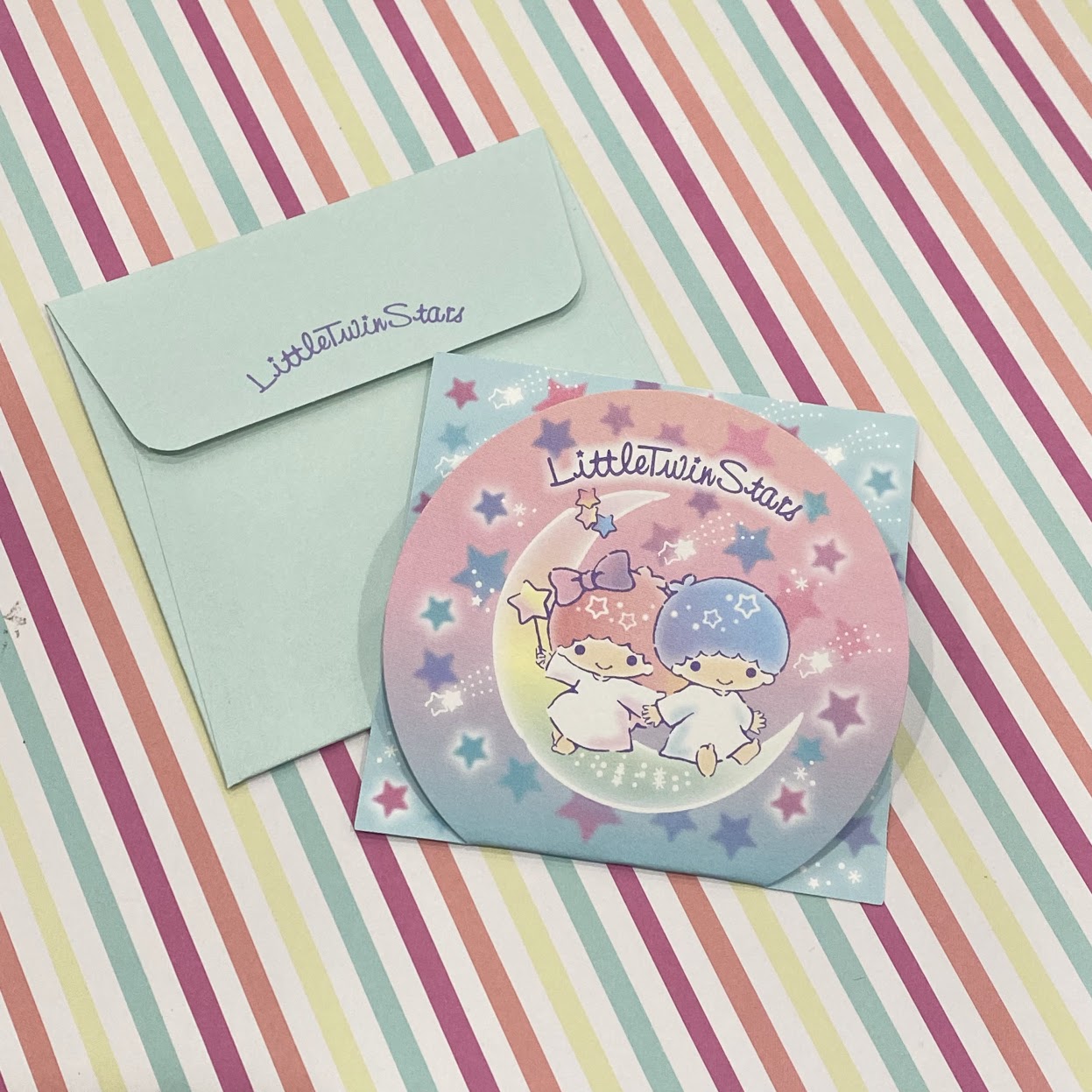Little Twin Stars Mini Congratulations Card