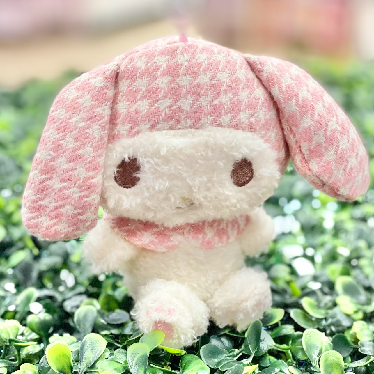 My Melody "Houndstooth" Mascot Clip-On Plush