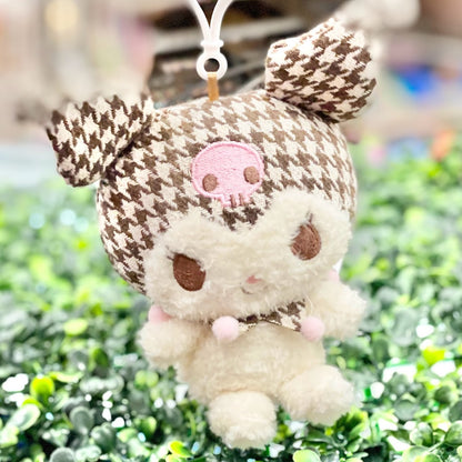 Kuromi "Houndstooth" Mascot Clip-On Plush