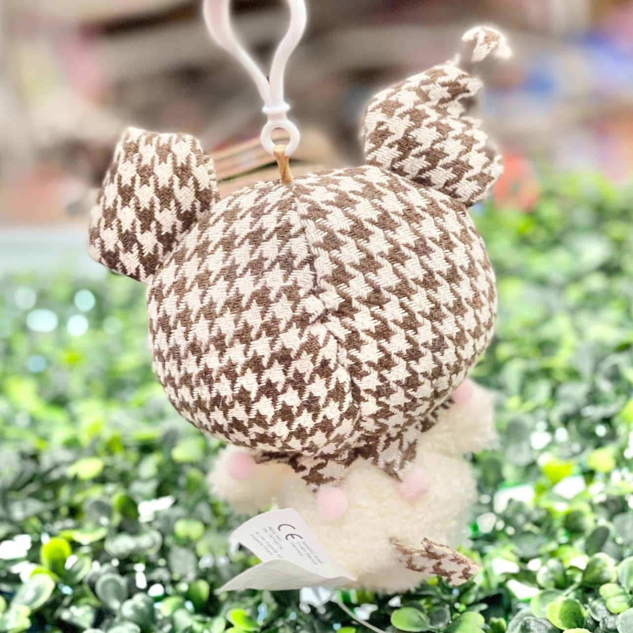 Kuromi "Houndstooth" Mascot Clip-On Plush