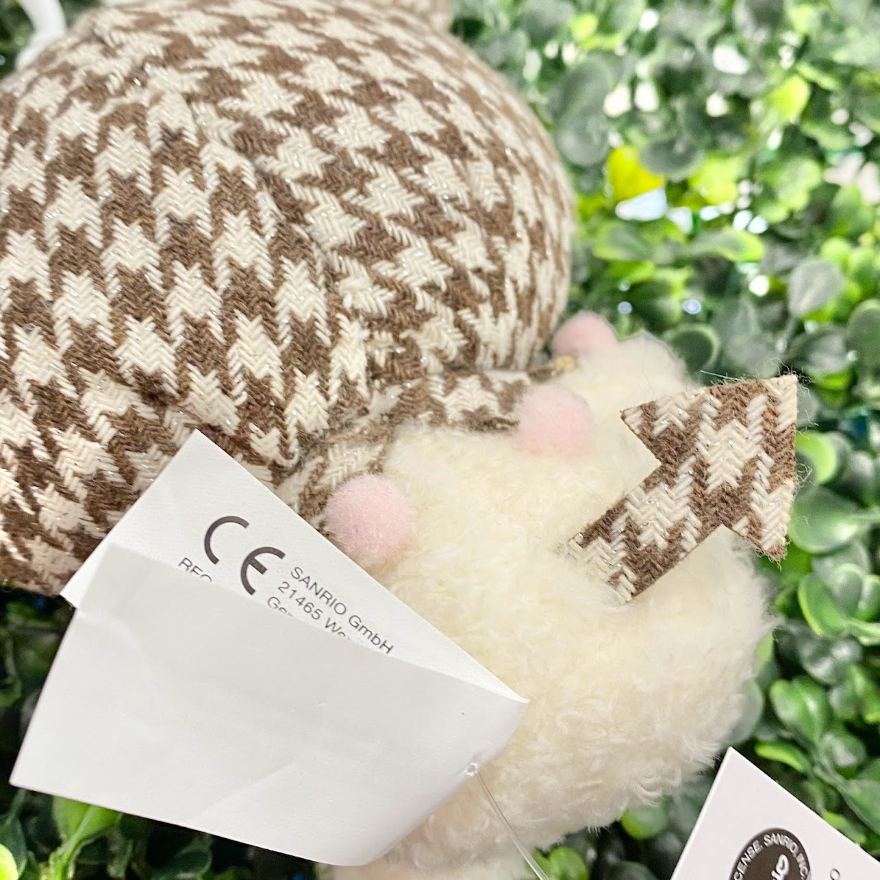 Kuromi "Houndstooth" Mascot Clip-On Plush