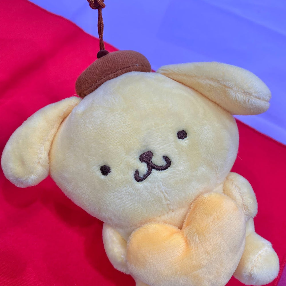 Pompompurin "Heart" Backpack Keychain