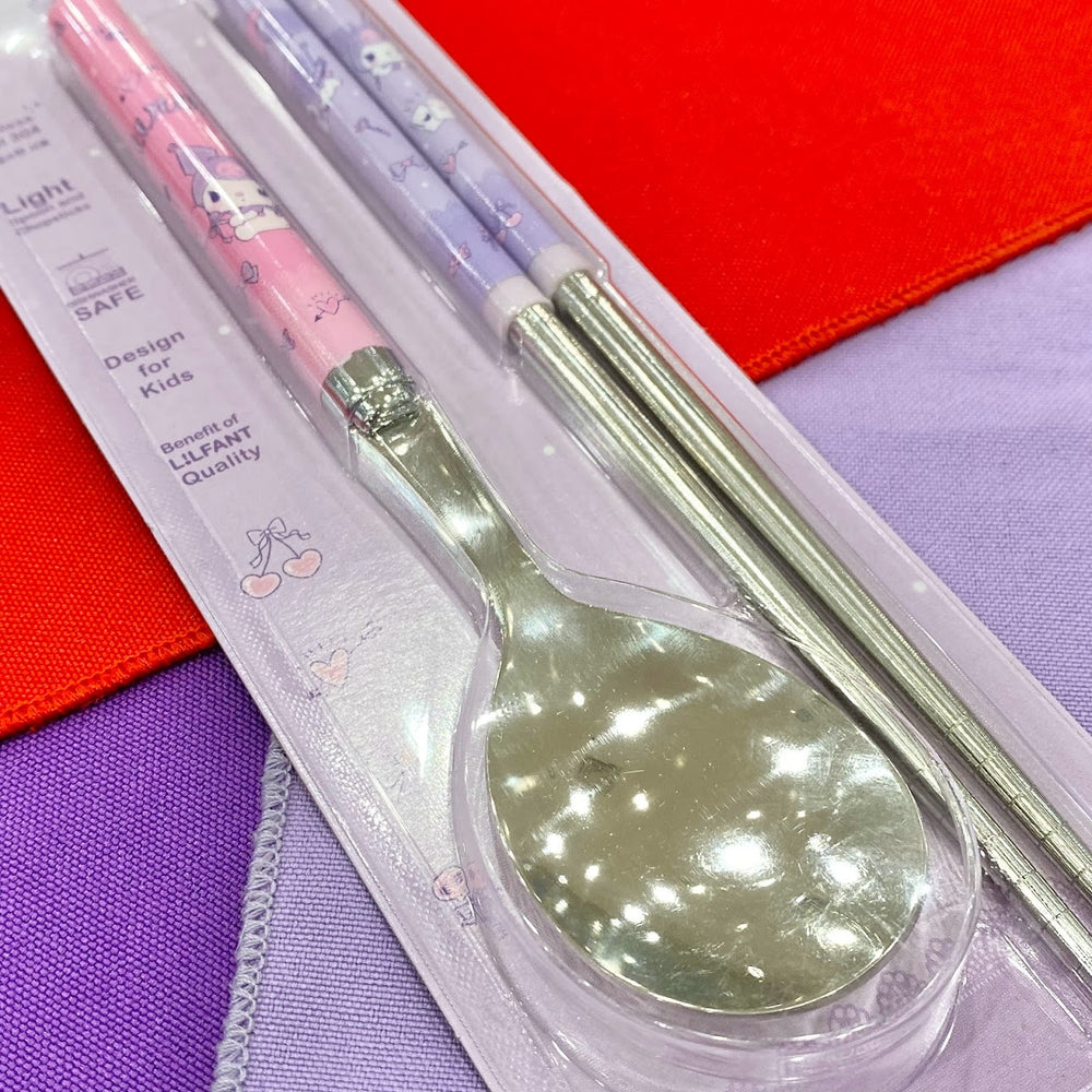 Kuromi Slim Spoon & Chopstick Set