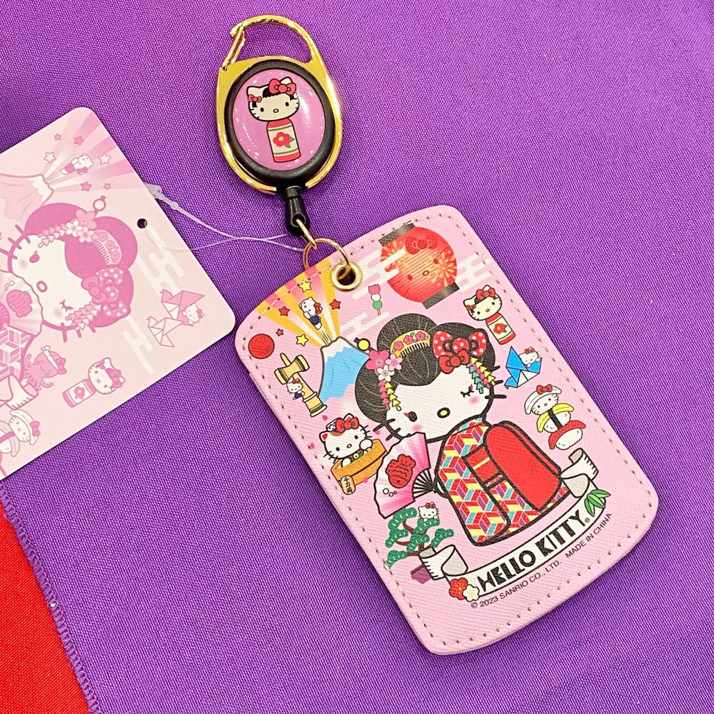 Hello Kitty "Japan Pop" Card Case w/ Key Reel