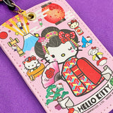 Hello Kitty "Japan Pop" Card Case w/ Key Reel