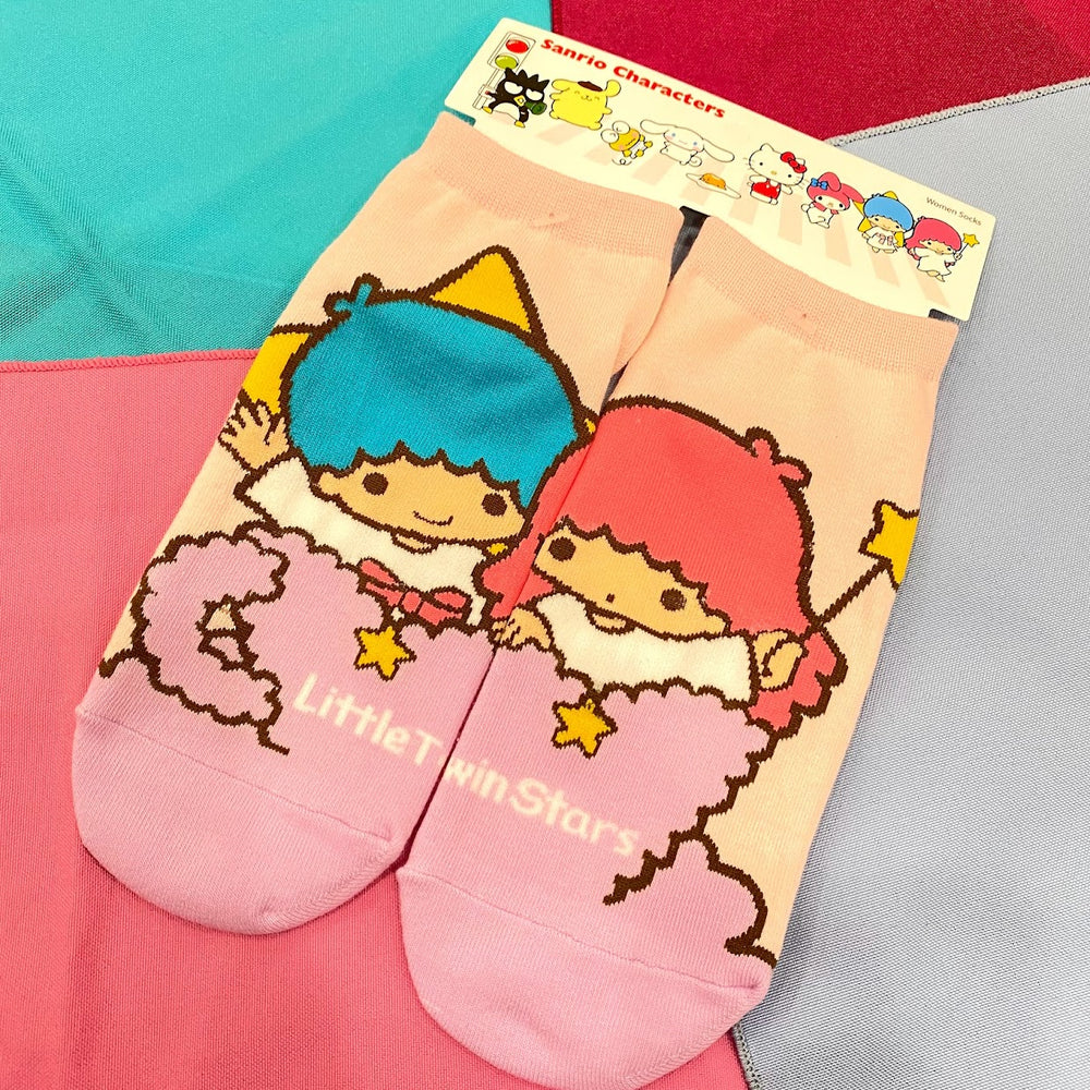 Sanrio Couple Sneakers Socks "Little Twin Stars"