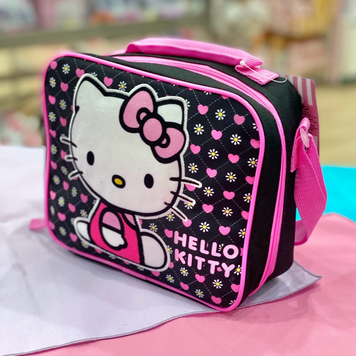 Hello Kitty "Heart Black" Lunch Bag
