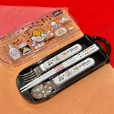 Gudetama "Tired Egg" Utensil Set