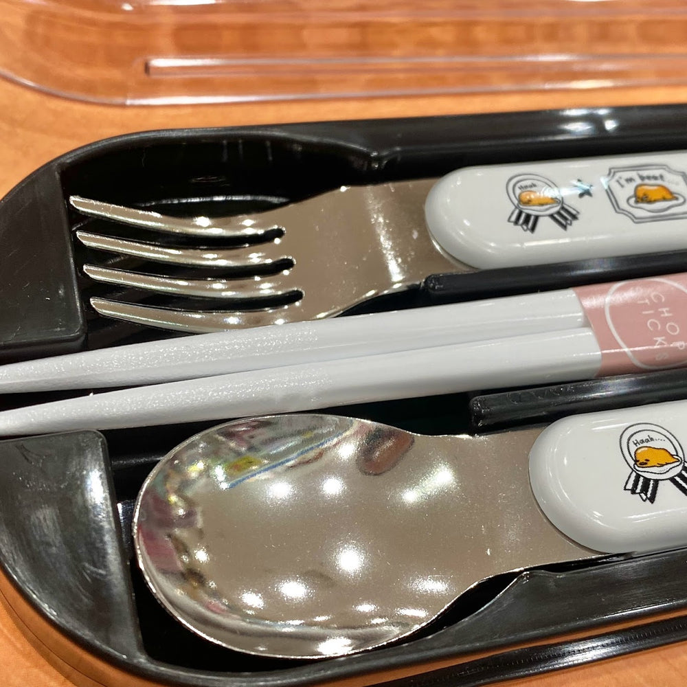 Gudetama "Tired Egg" Utensil Set