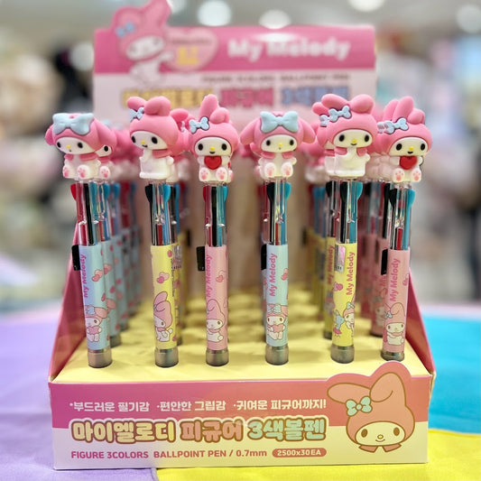 My Melody Figure 3 Color Ballpoint Pen