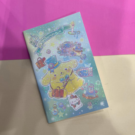 Pompompurin "Twinkle Rainbow" Notebook