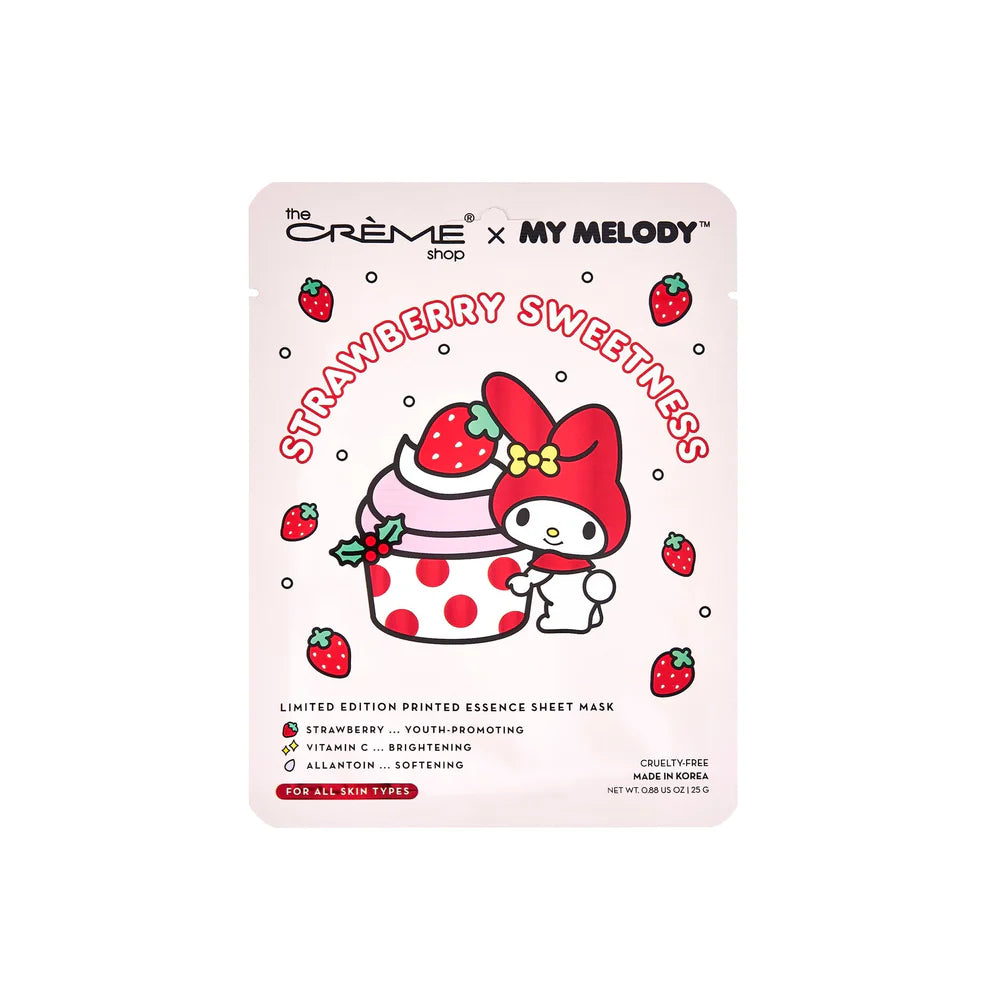 The Creme Shop x My Melody Strawberry Sweetness Printed Essence Sheet Mask (Set of 3)