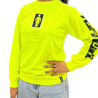 Girl "Tokyo Speed" Badtz Maru/Safety Green Character Long Sleeve