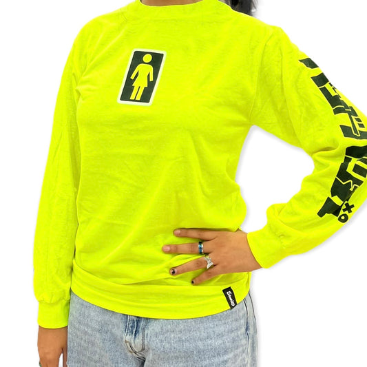 Girl "Tokyo Speed" Badtz Maru/Safety Green Character Long Sleeve