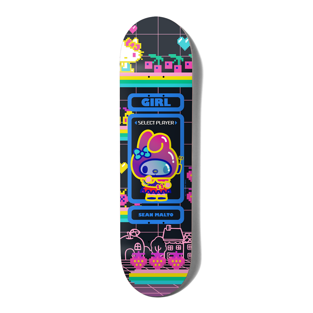 Girl x Sanrio "Kawaii Arcades" Malto/My Melody Skate Deck [SEE DESCRIPTION]
