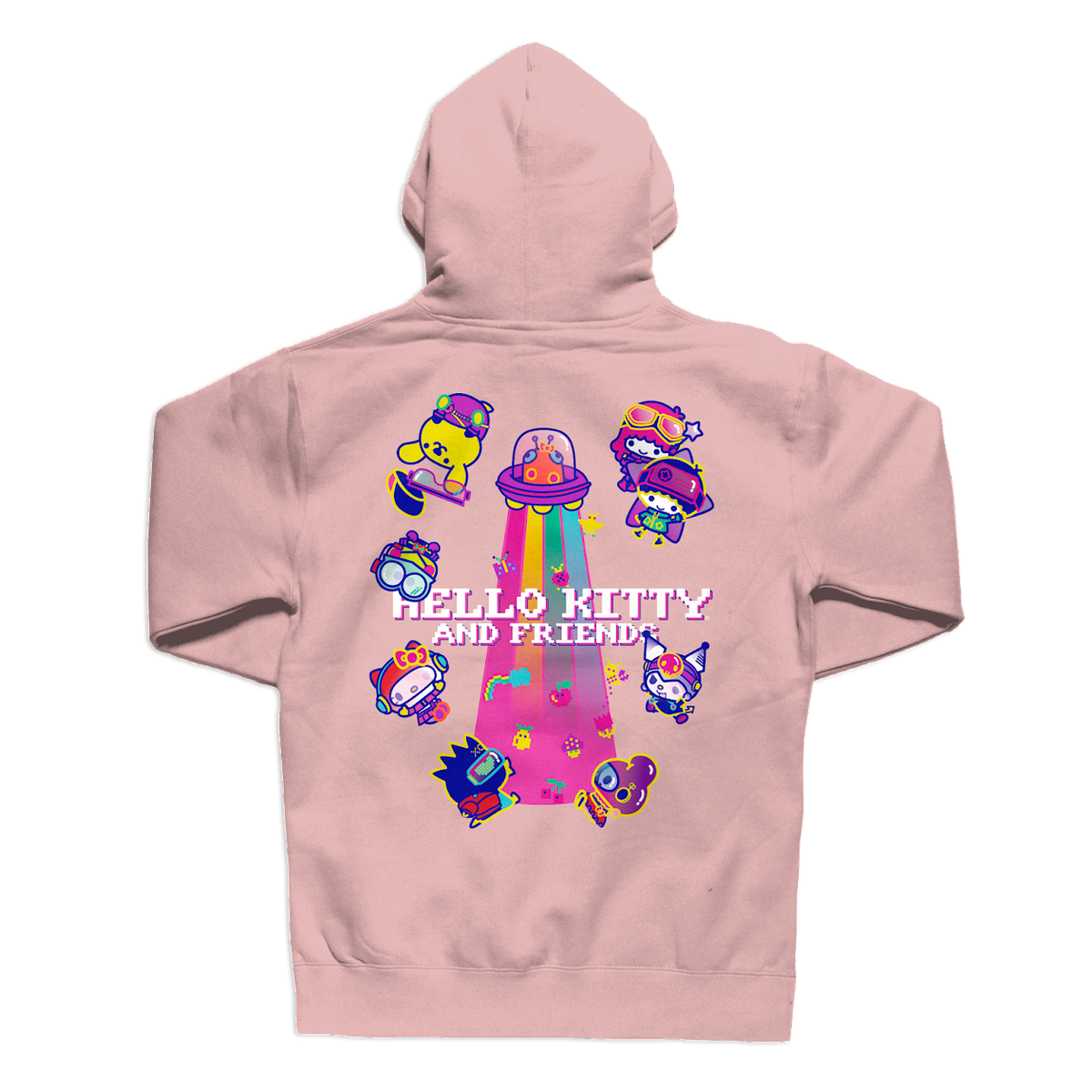 Girl x Sanrio Kawaii Arcade Friends Hoodie Dusty Pink