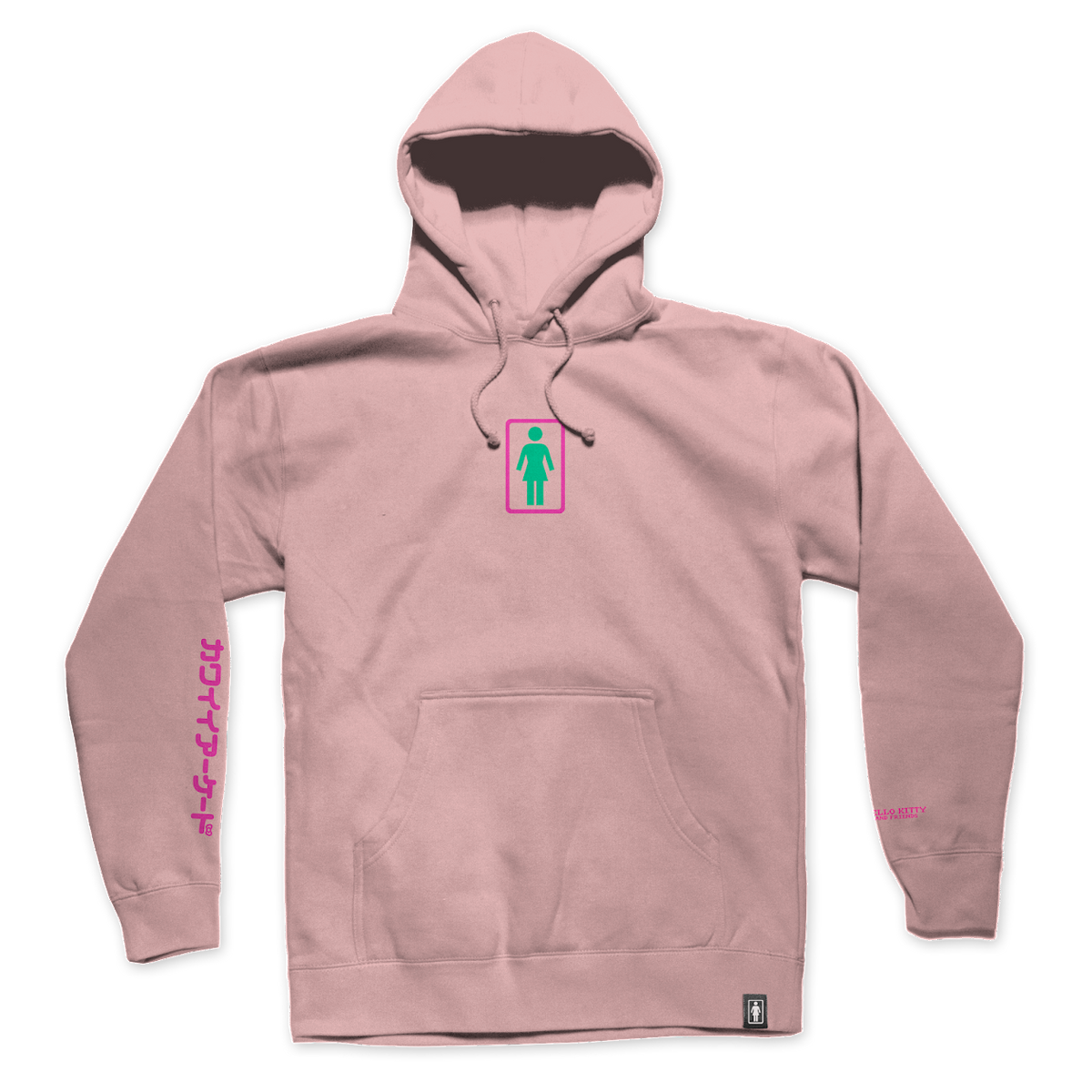 Girl x Sanrio Kawaii Arcade Friends Hoodie Dusty Pink
