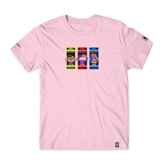 Girl x Sanrio "Kawaii Arcade" Player Tee (Light Pink)