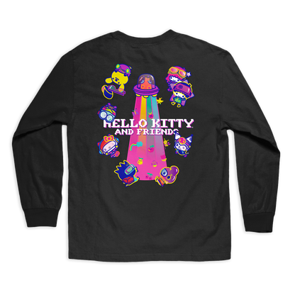 Girl x Sanrio "Kawaii Arcade" Friends Long Sleeve (Black)
